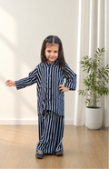 Girls 2 Pc Linen Coord Set - Blue Horizon