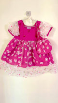 Girls 4 Pc Lawn Frock - Blossom Breeze