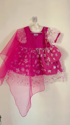 Girls 4 Pc Lawn Frock - Blossom Breeze