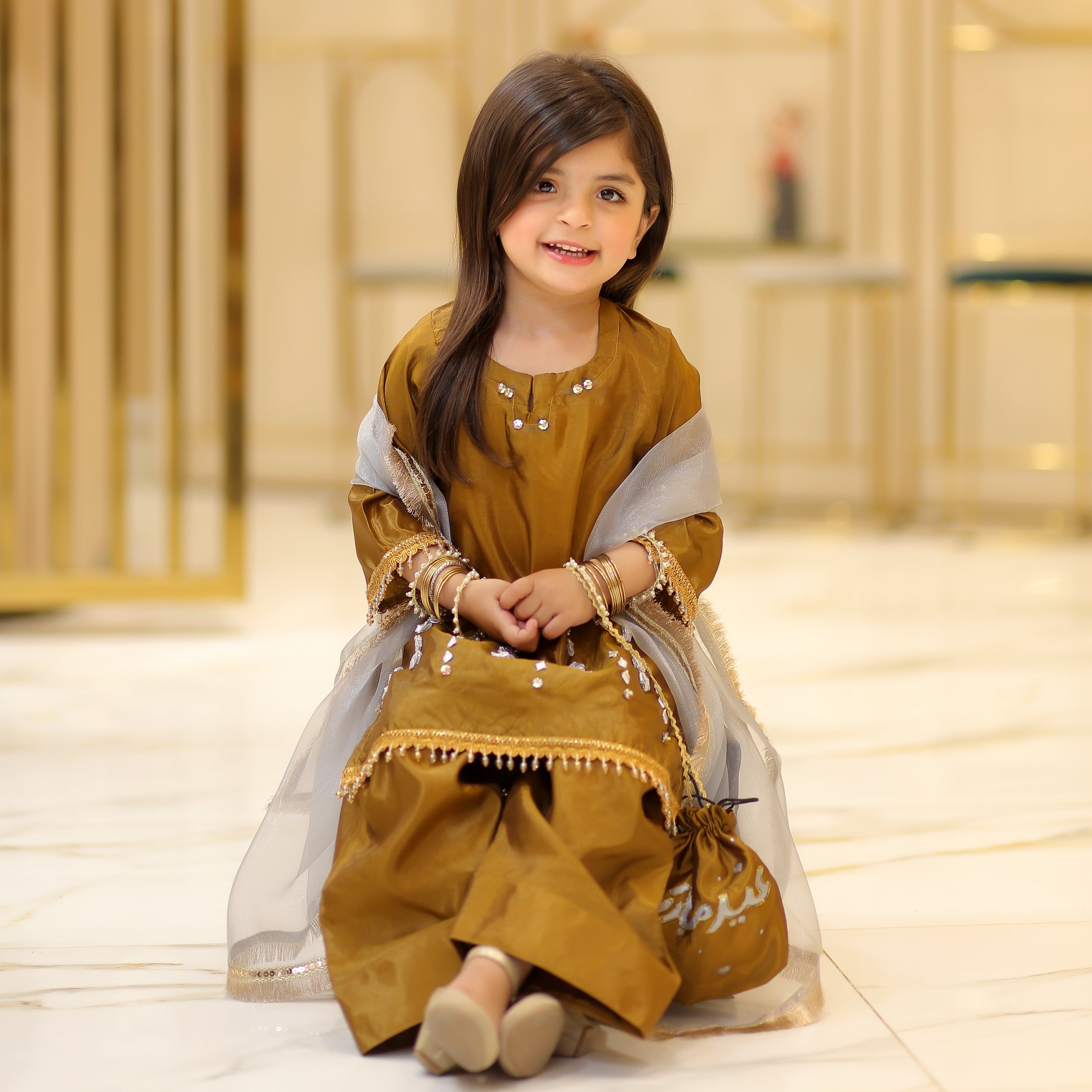 4-Piece Festive Set Handworked - Katan Silk