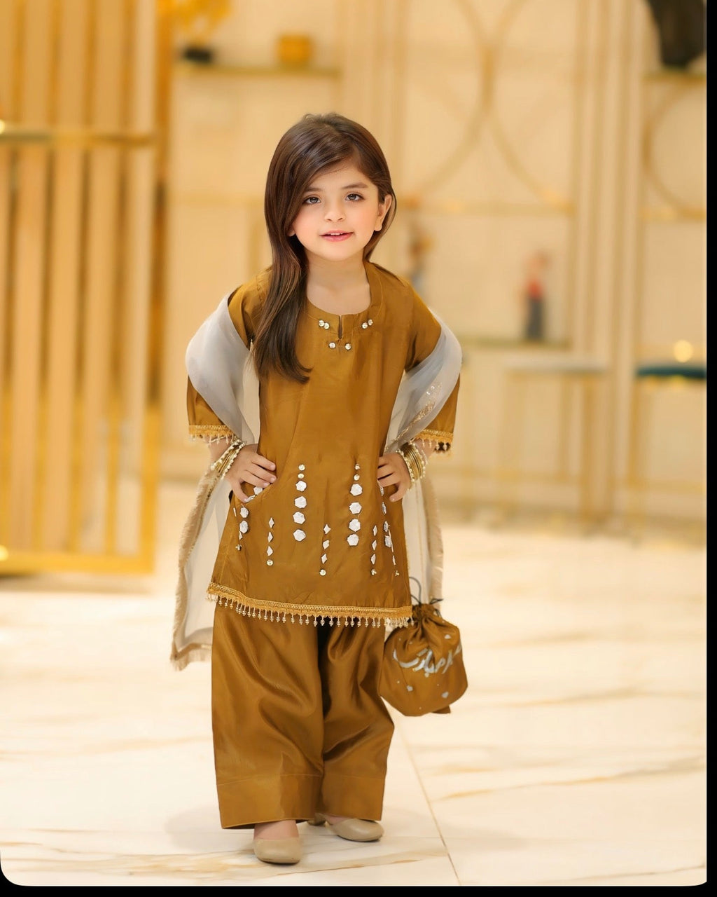 4-Piece Festive Set Handworked - Katan Silk