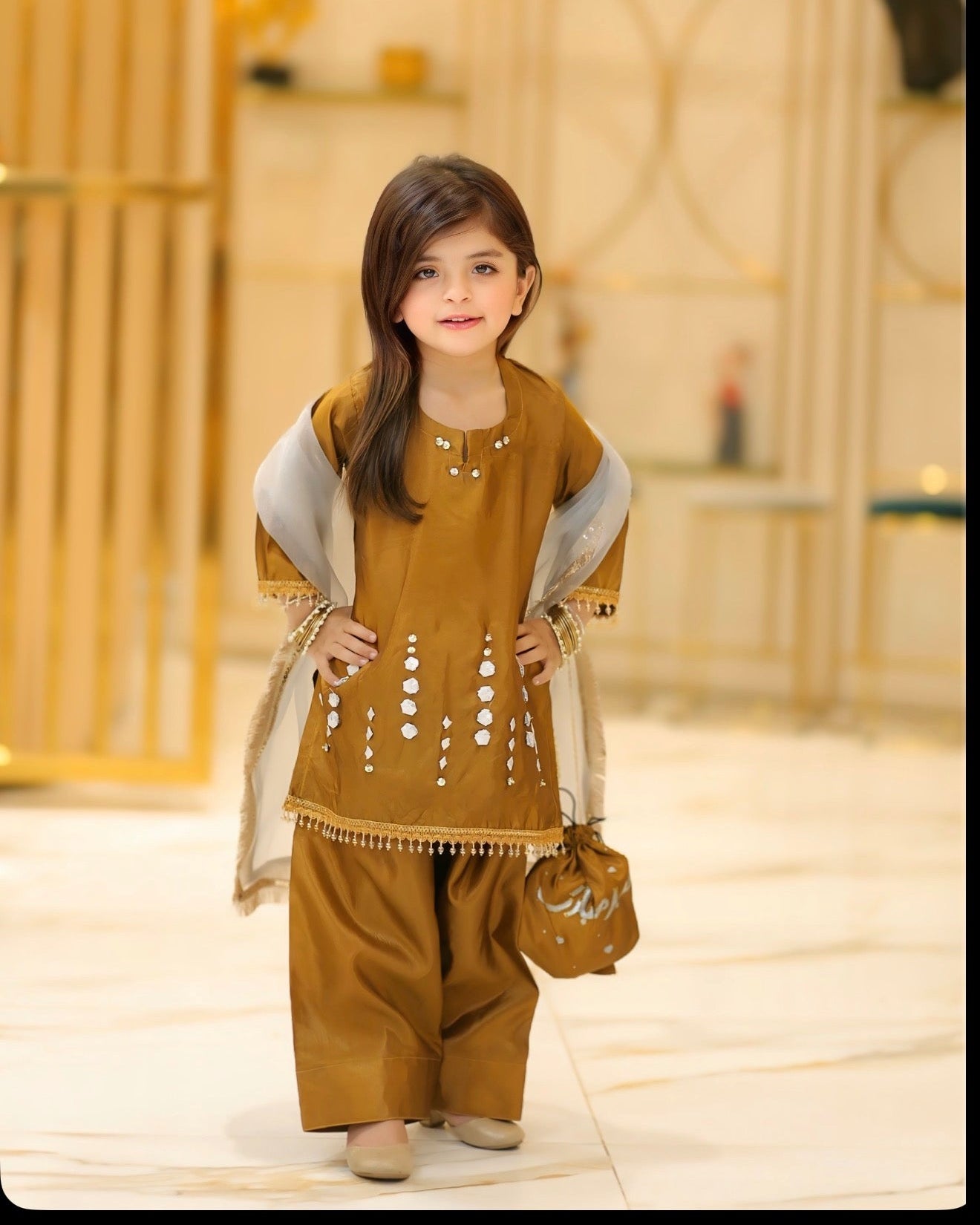4-Piece Festive Set Handworked - Katan Silk