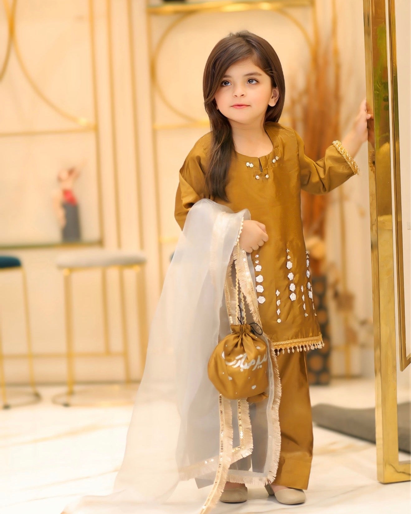 4-Piece Festive Set Handworked - Katan Silk