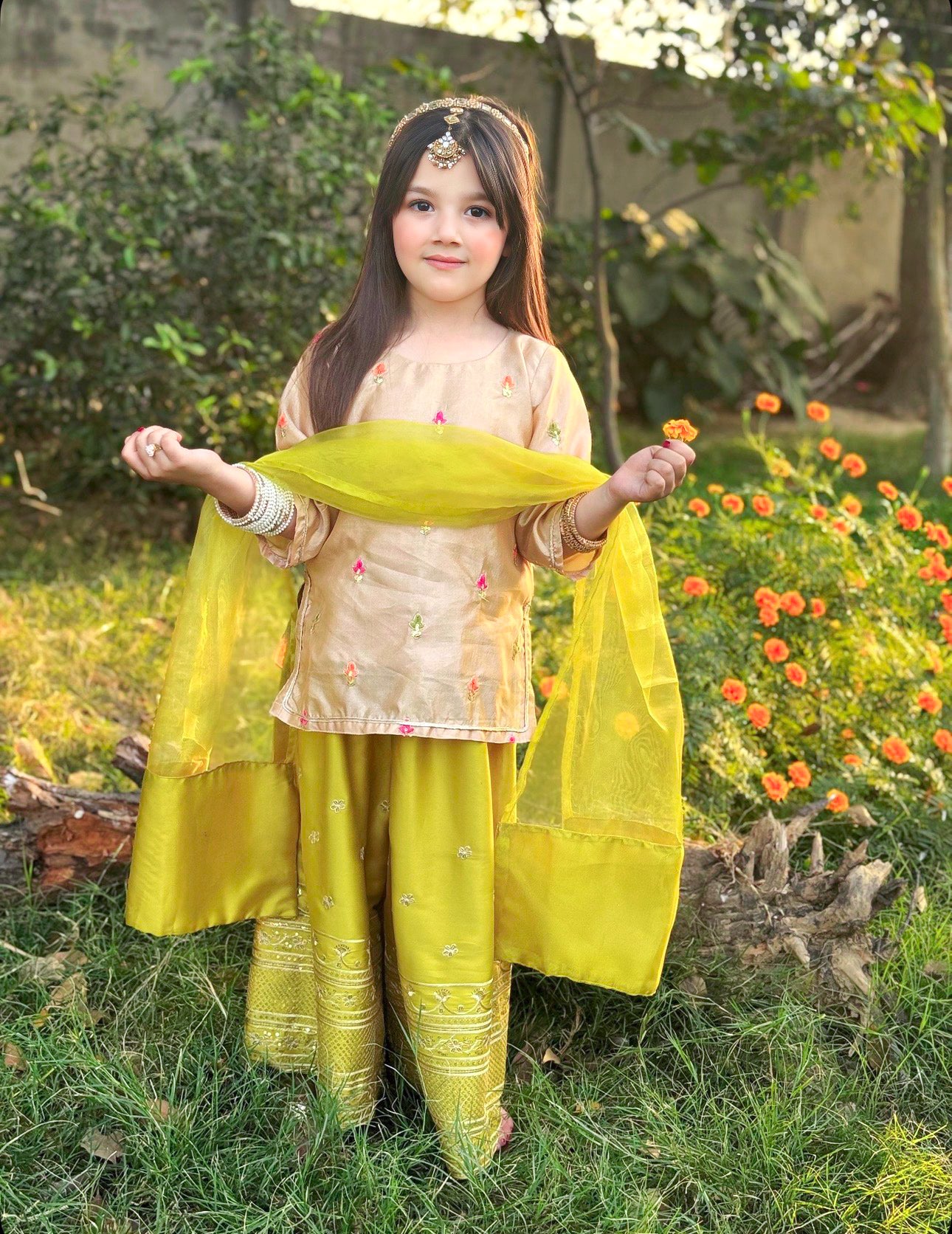 Premium Silk 3-piece embroidered outfit