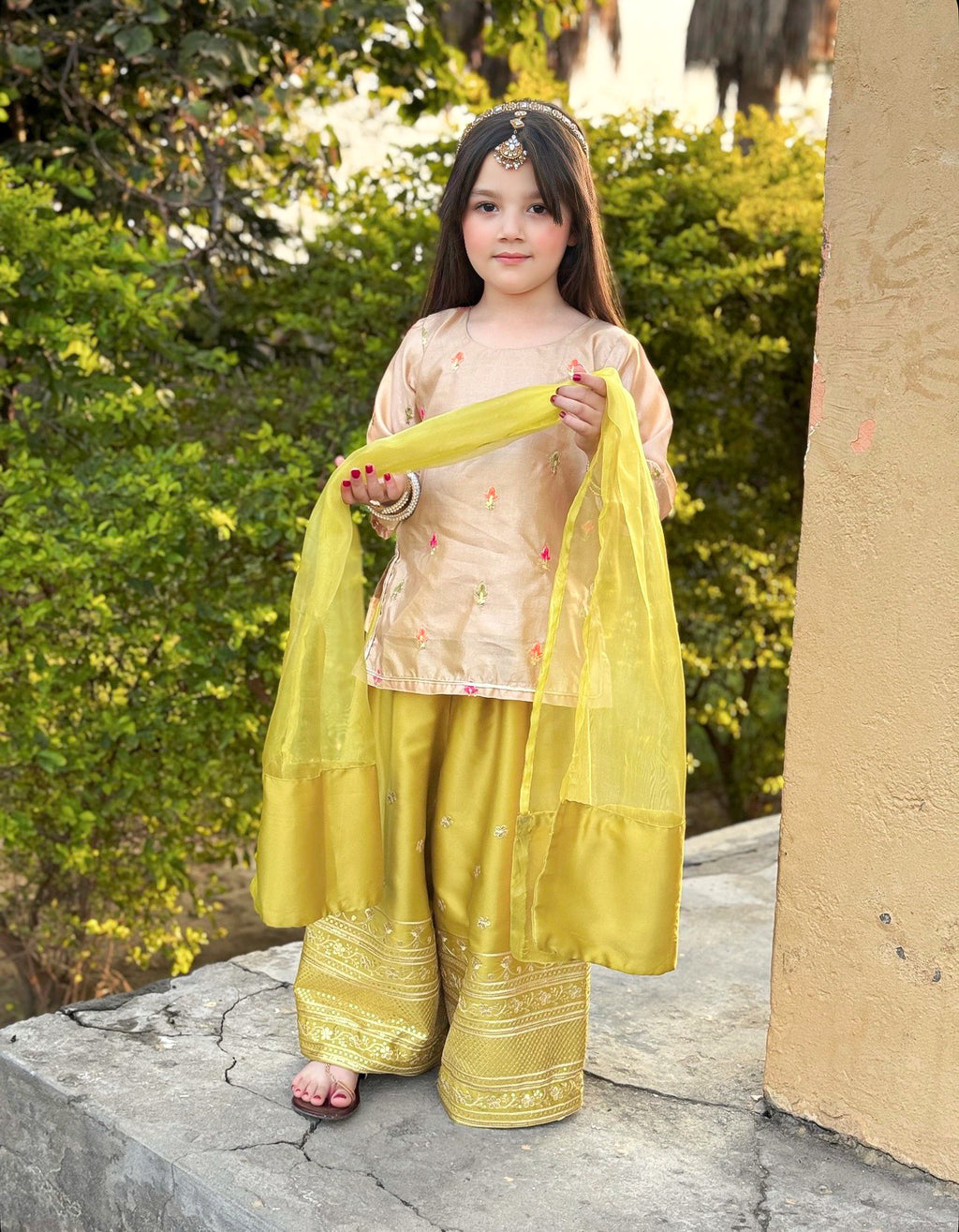 Premium Silk 3-piece embroidered outfit