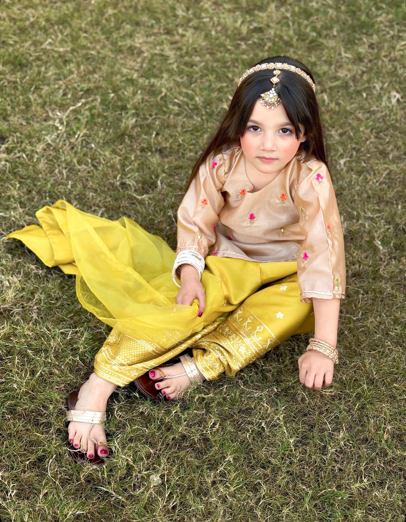 Premium Silk 3-piece embroidered outfit