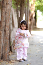 3 Piece Lawn Suit with Farshi Shalwar