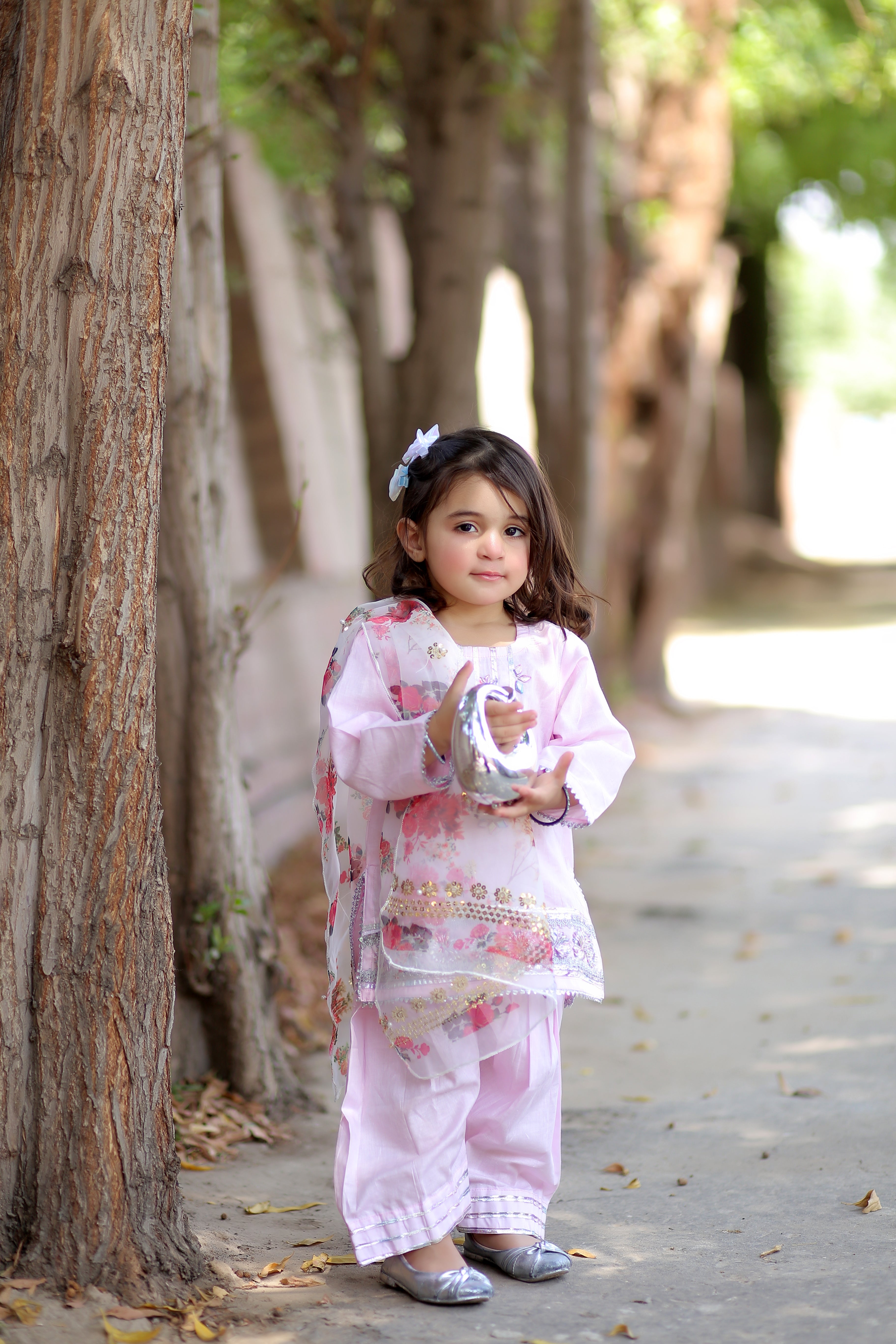 3 Piece Lawn Suit with Farshi Shalwar
