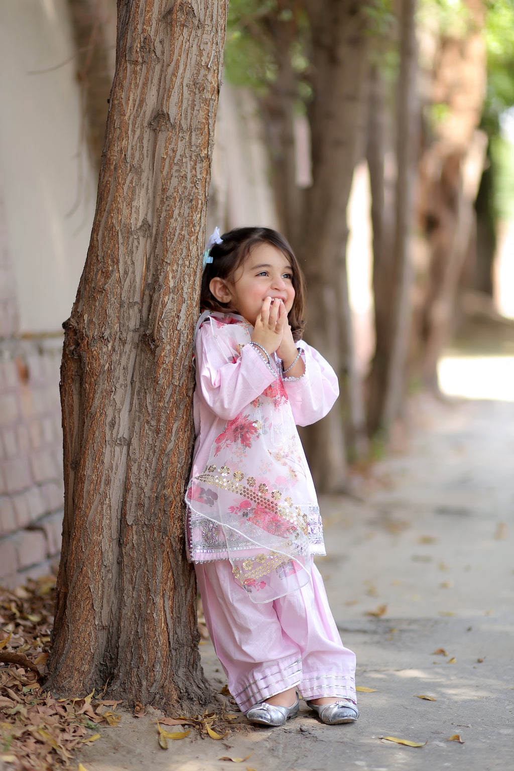 3 Piece Lawn Suit with Farshi Shalwar