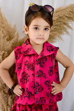 Girls 2 Piece Lawn Cord Set – Cherry Dusk