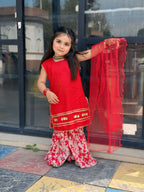 Lawn Sharara Set 3 Piece