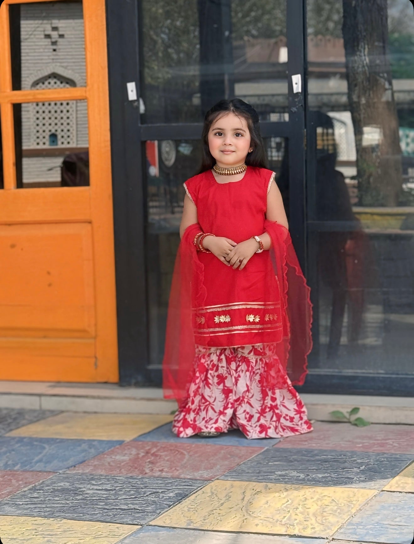 Lawn Sharara Set 3 Piece