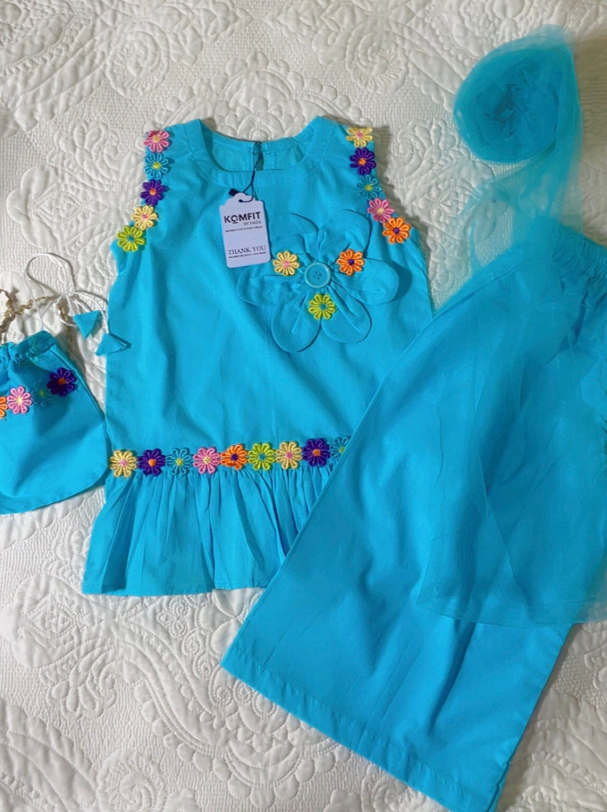 4 Pc Lawn Top-Sunshine Blossom