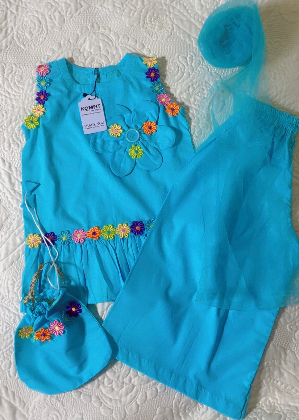 4 Pc Lawn Top-Sunshine Blossom