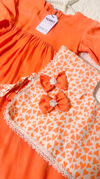 Soft Marina Long Frock with 2 Matching Hair Pins