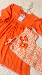 Soft Marina Long Frock with 2 Matching Hair Pins