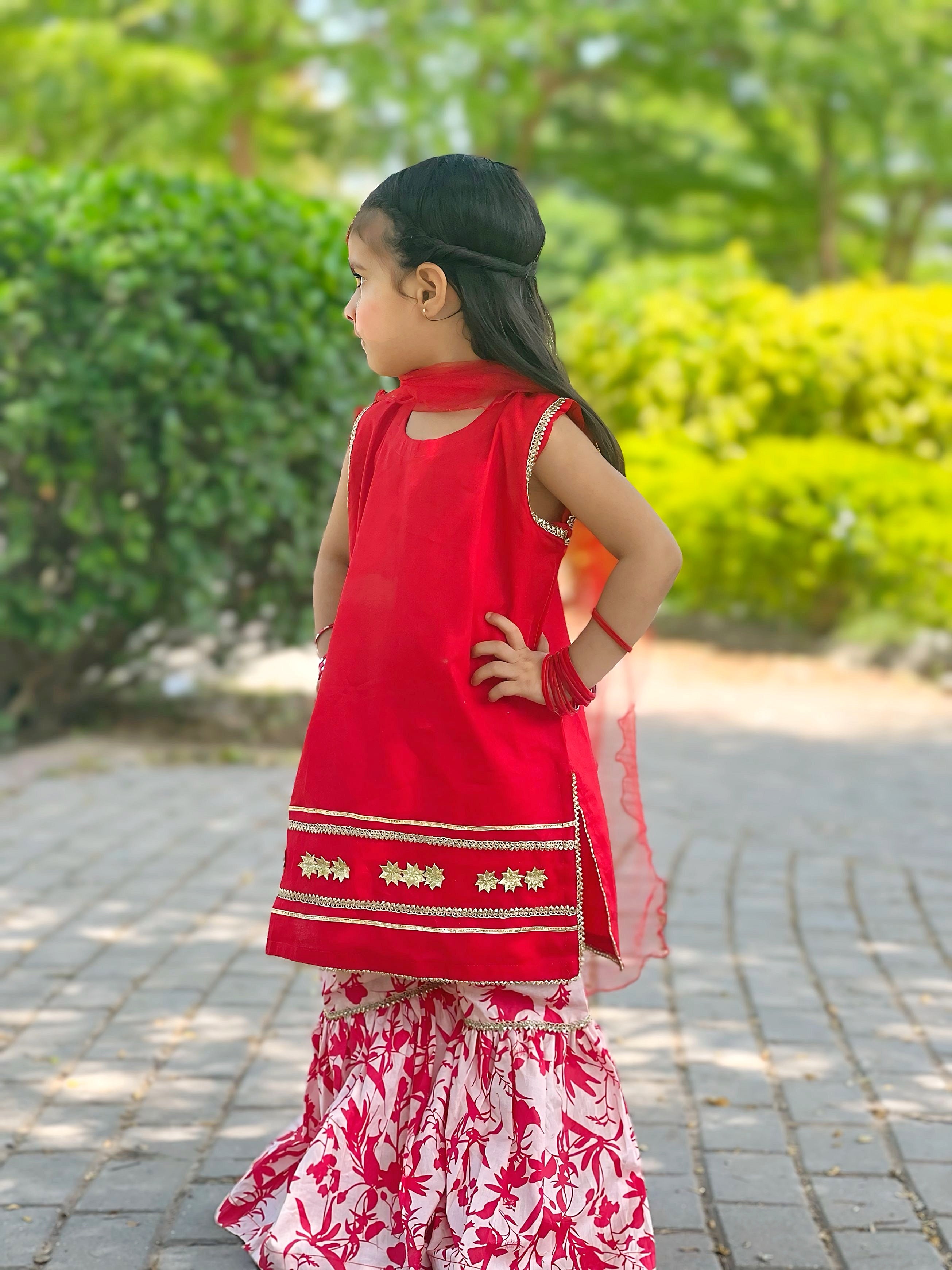 Lawn Sharara Set 3 Piece