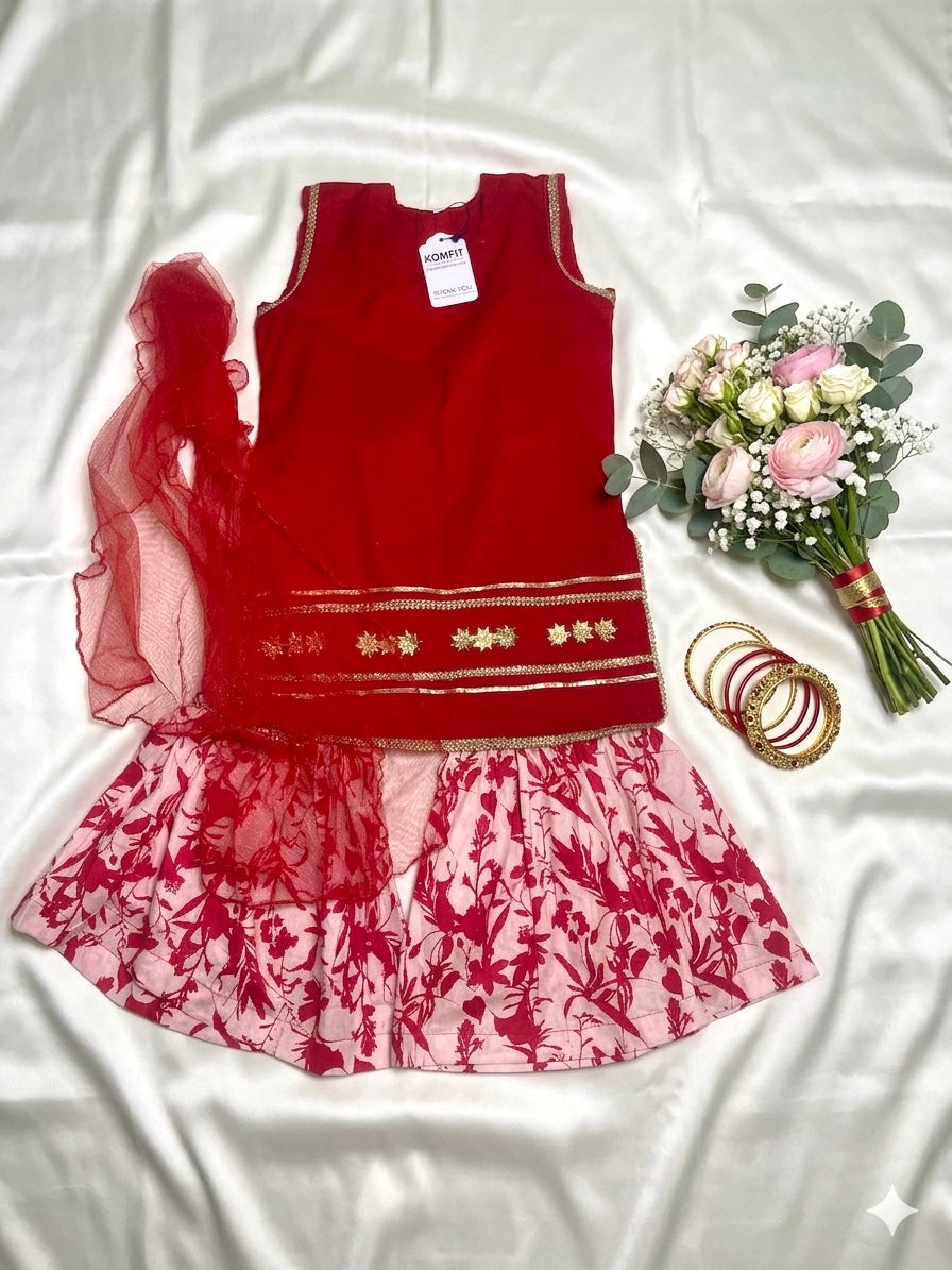 Lawn Sharara Set 3 Piece
