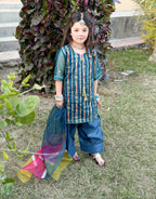 Farshi Shalwar Set- Embroidered Festive Wear