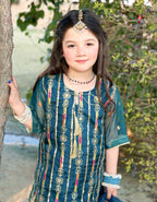 Farshi Shalwar Set- Embroidered Festive Wear