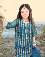 Farshi Shalwar Set- Embroidered Festive Wear