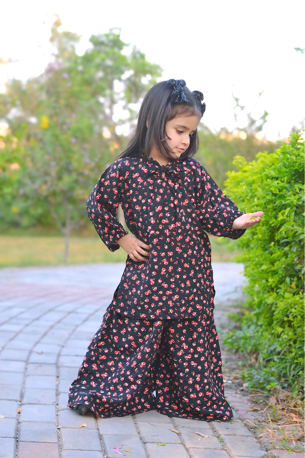 2 Pc  Linen Set – Shirt with Plazo