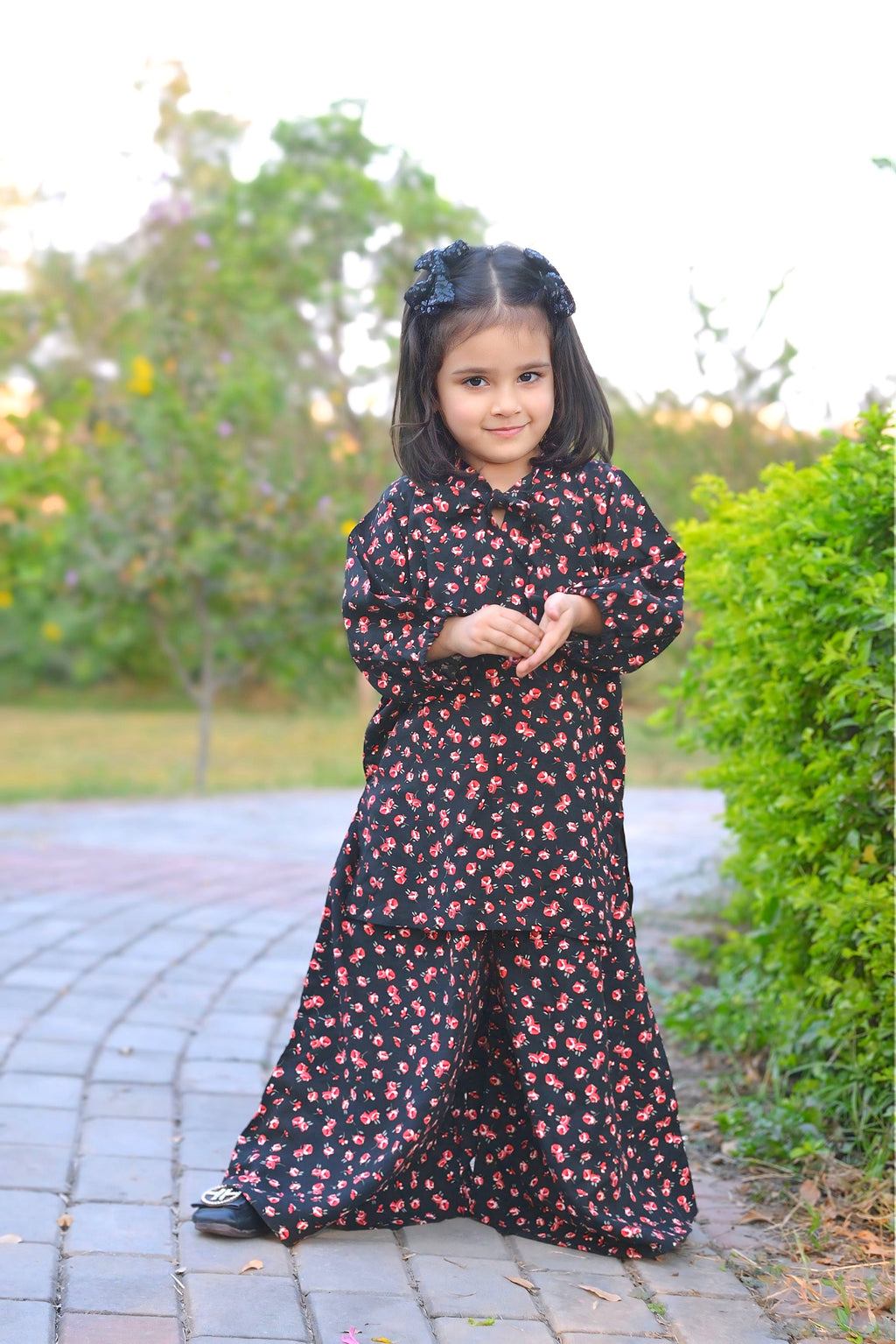 2 Pc  Linen Set – Shirt with Plazo