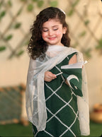 Green Festive Outfit – 3 Piece Kids Suit