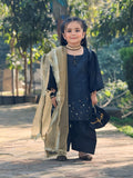 4- Pcs Hand Embellishment, Farshi Shalwar & Elegant Dupatta