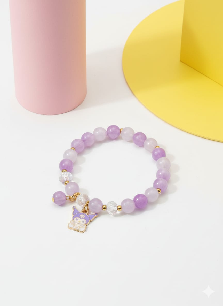 Purple Charm Bracelet