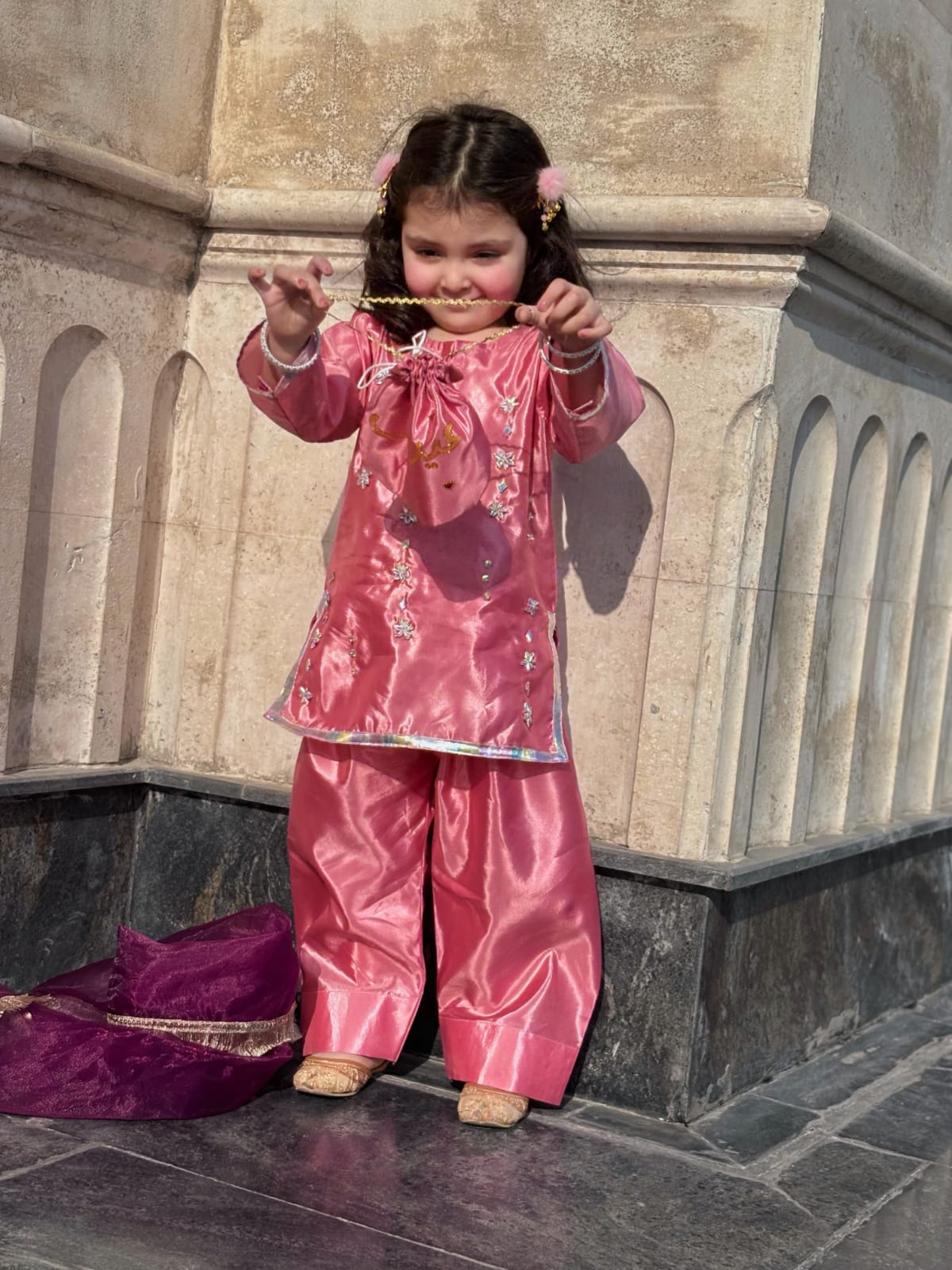 4-Piece Set with Farshi Shalwar