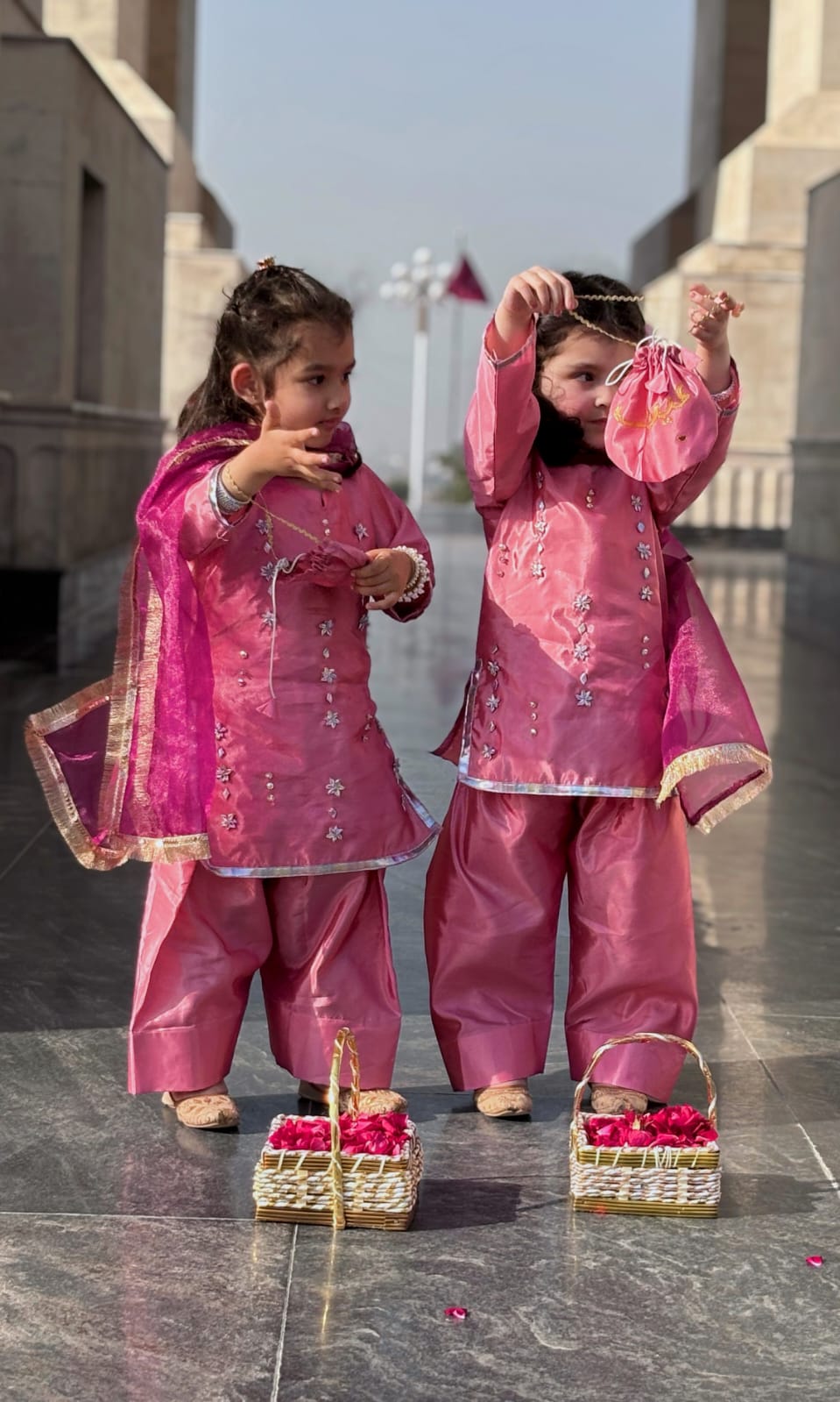 4-Piece Set with Farshi Shalwar