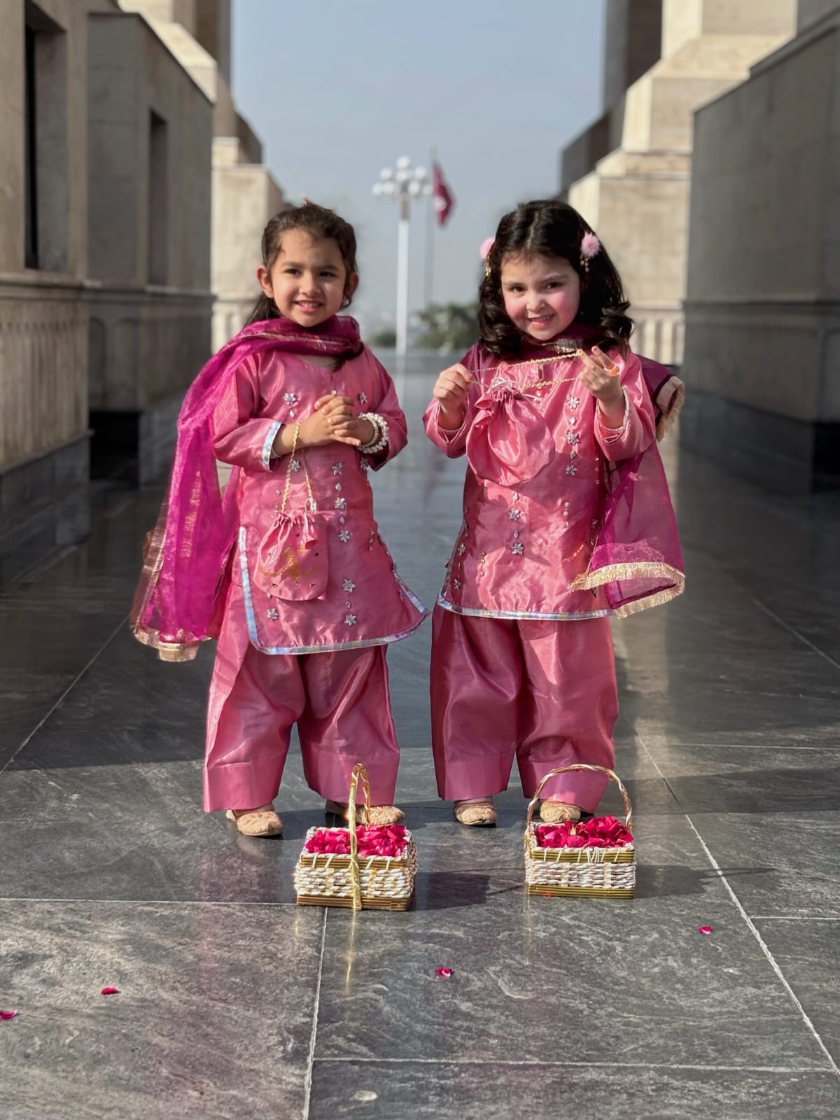 4-Piece Set with Farshi Shalwar