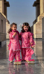 4-Piece Set with Farshi Shalwar