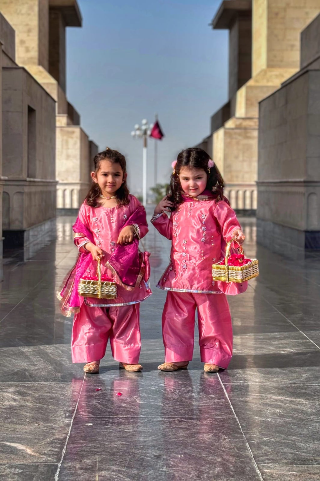 4-Piece Set with Farshi Shalwar